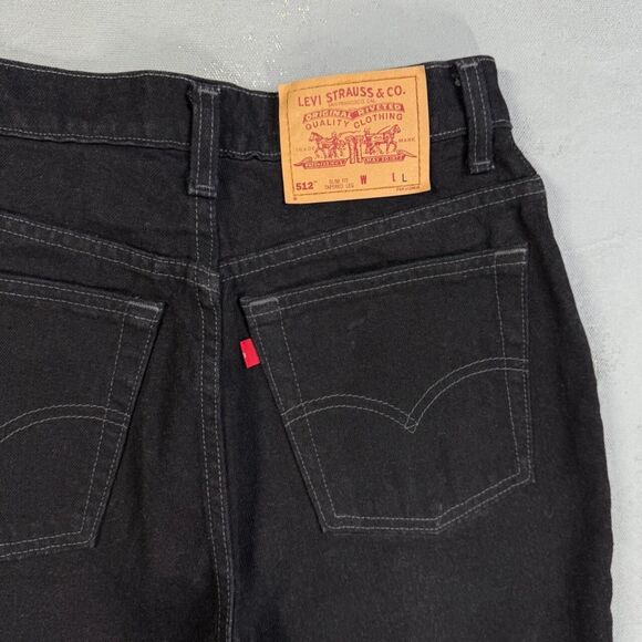 Vintage 1990s Levi's 512 Slim Fit Tapered Red Tab Jeans Fit 28 x 33 - Picture 8 of 8